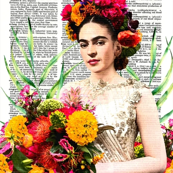 The Frida Kahlo Collection Vintage Dictionary Art Print Bundle - Picture 2 of 8